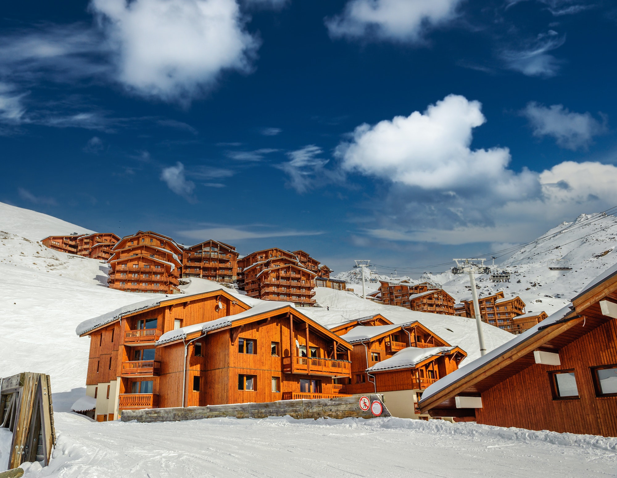 Mountain ski resort